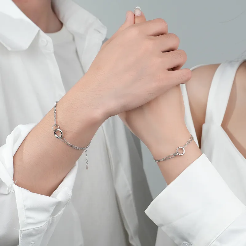 P&N S925 Silver Bracelets Unisex-3