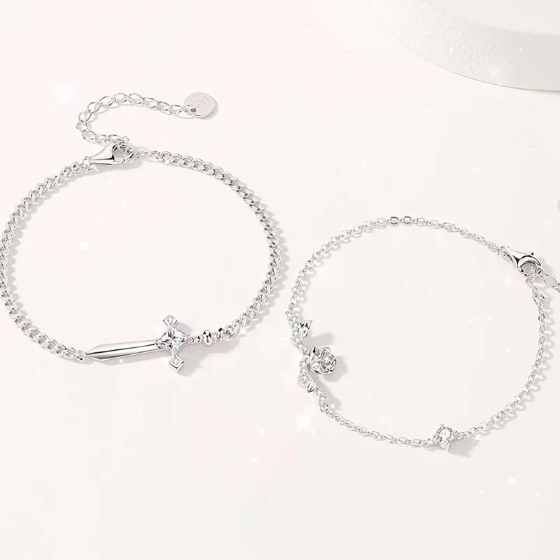 P&N S925 Silver Bracelets Unisex-4