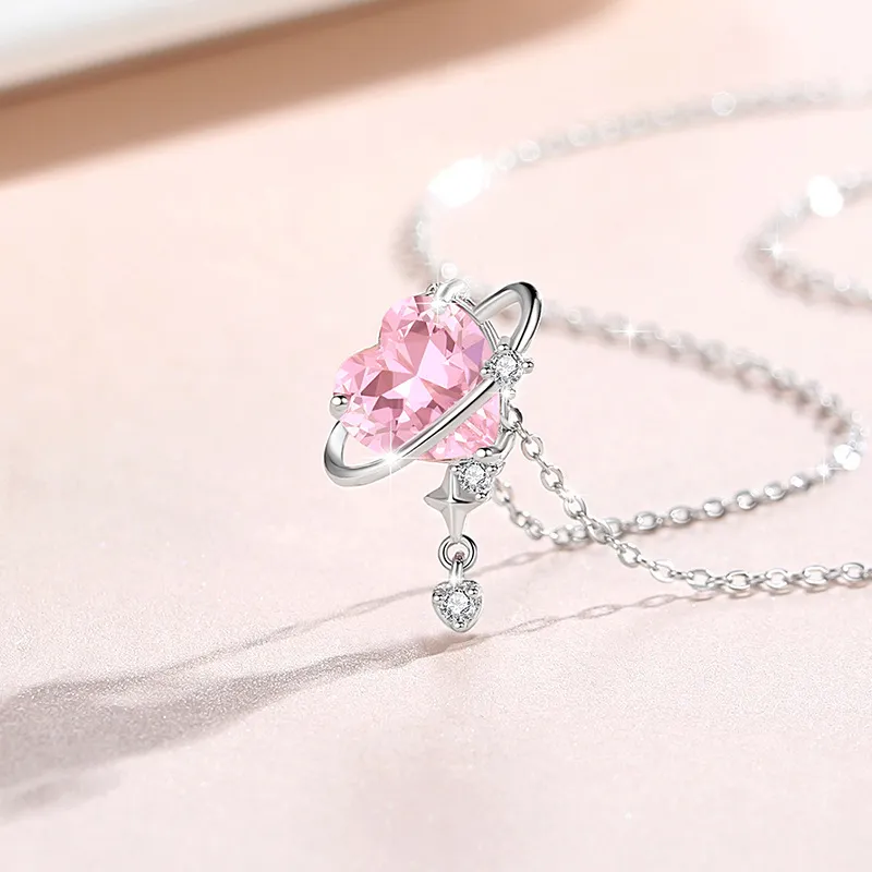 PRP S925 Silver Necklaces Women's Silver White-1