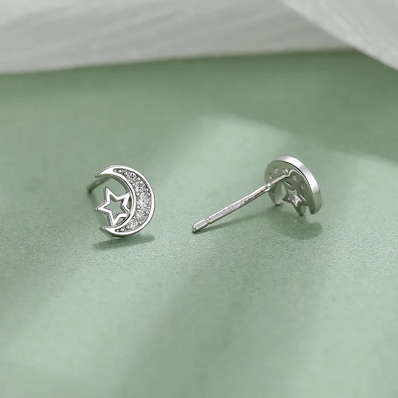 PRP S999 Fine Silver Stud Earrings Women's-3
