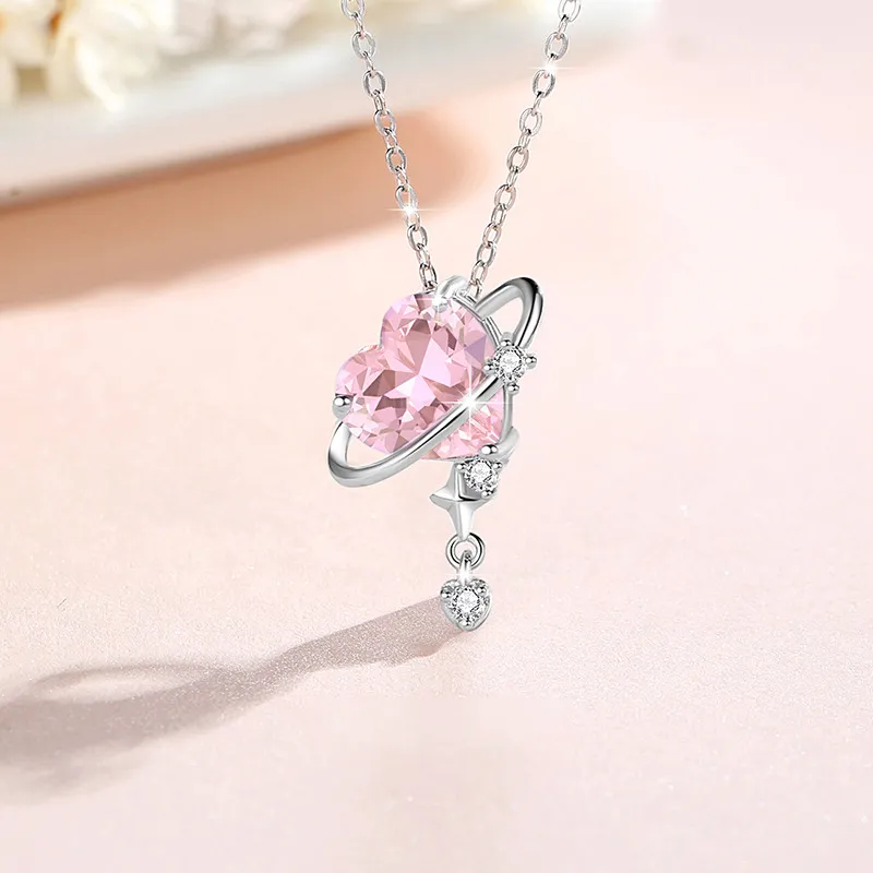 PRP S925 Silver Necklaces Women's Silver White-2