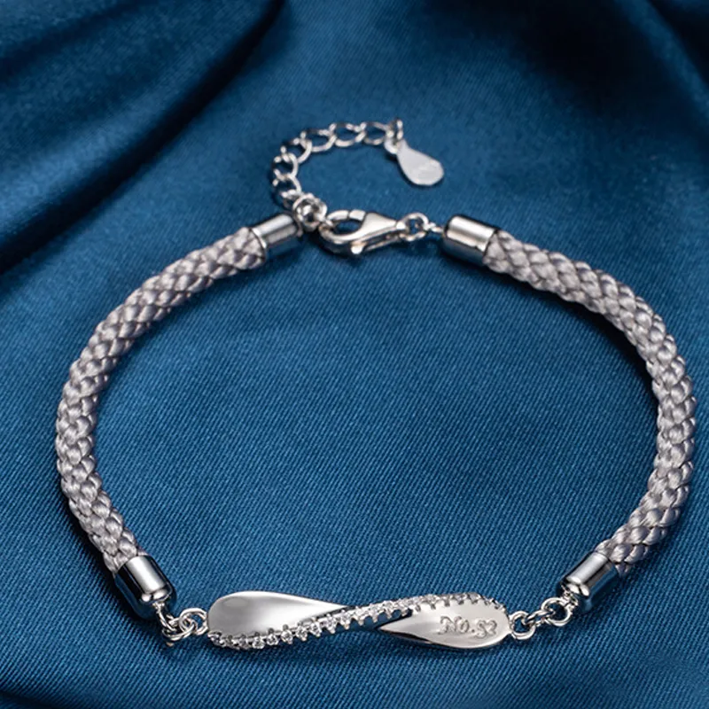 P&N S925 Silver Bracelets Unisex-2