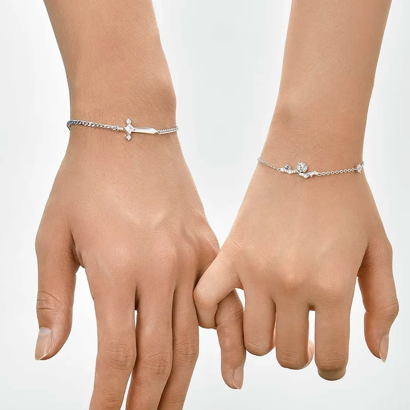 P&N S925 Silver Bracelets Unisex-2