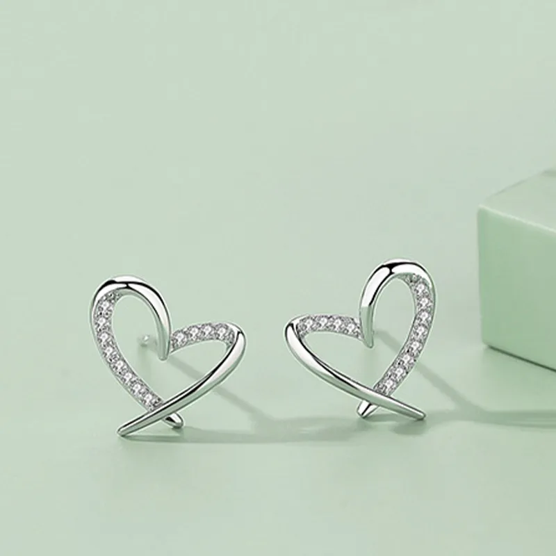 PRP S925 Silver Stud Earrings Women's-2