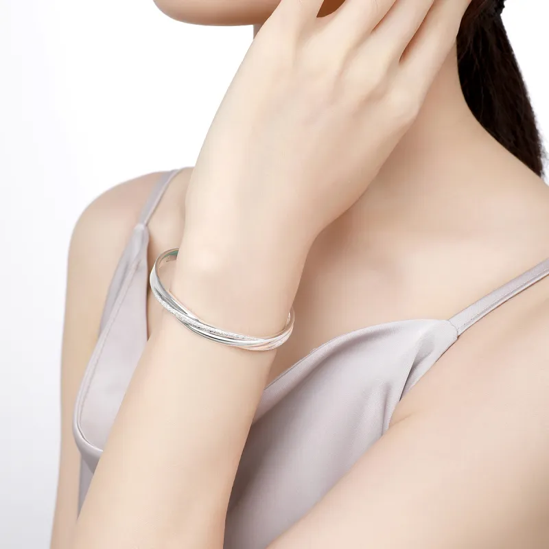 PRP S999 Fine Silver Bangles Unisex-1