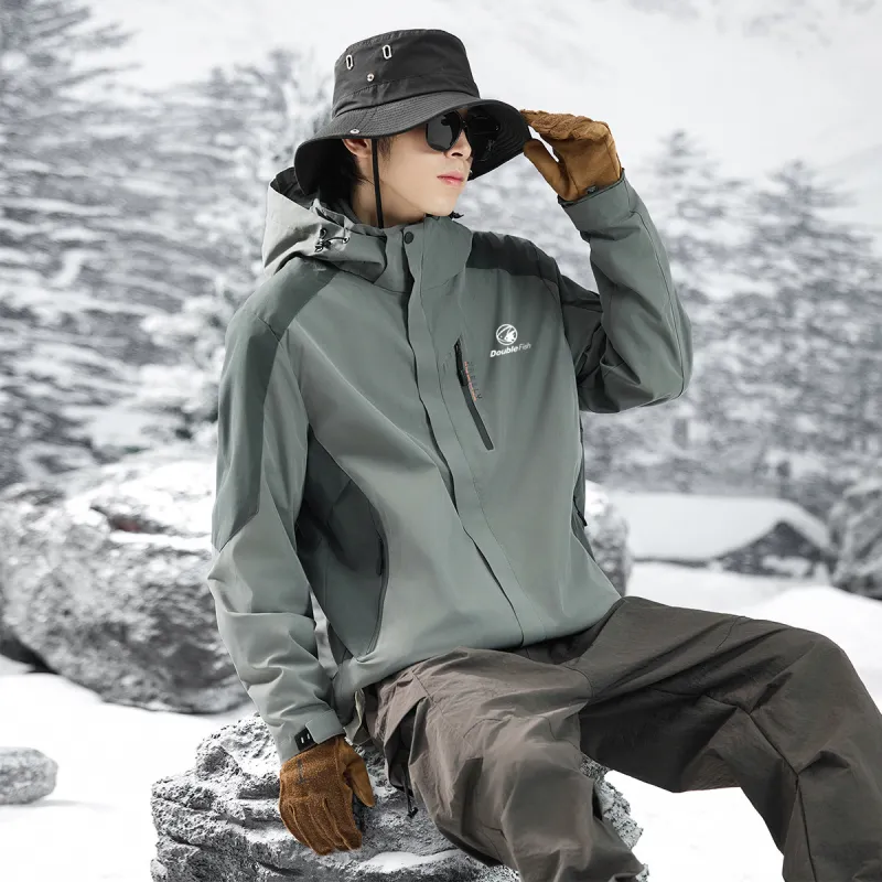 DOUBLEFISH Waterproof And Windproof Windbreaker Jacket Unisex-7