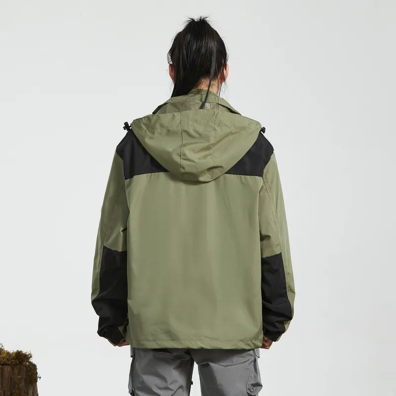 DOUBLEFISH Waterproof And Windproof Windbreaker Jacket Unisex-15