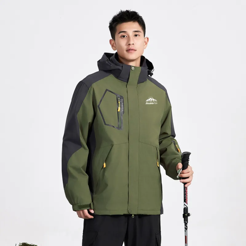 DOUBLEFISH Waterproof And Windproof Windbreaker Jacket Unisex-7