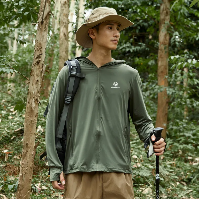 DOUBLEFISH Breathable Quick Dry Sun Protection Clothing Unisex-6