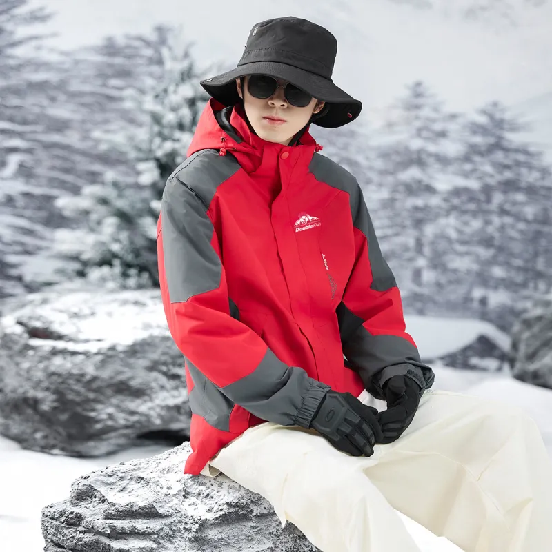 DOUBLEFISH Waterproof And Windproof Windbreaker Jacket Unisex-4