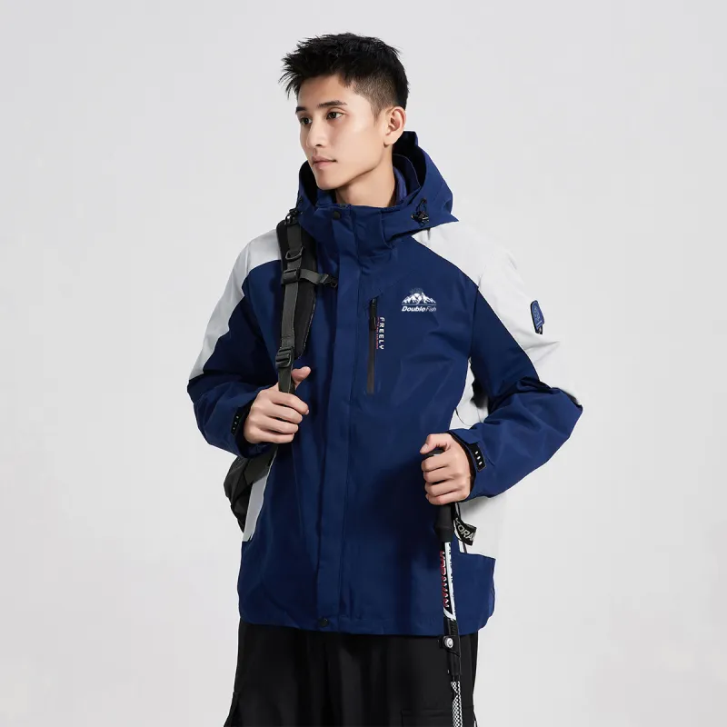 DOUBLEFISH Waterproof And Windproof Windbreaker Jacket Unisex-4