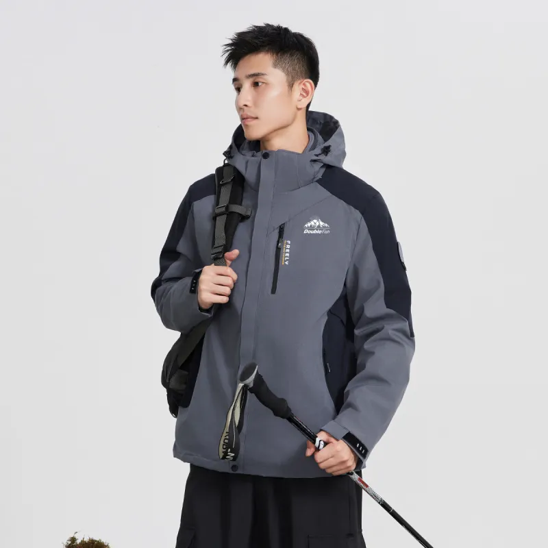 DOUBLEFISH Waterproof And Windproof Windbreaker Jacket Unisex-16