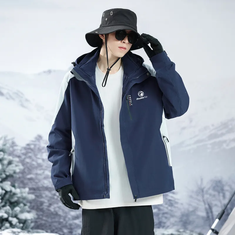 DOUBLEFISH Waterproof And Windproof Windbreaker Jacket Unisex-3