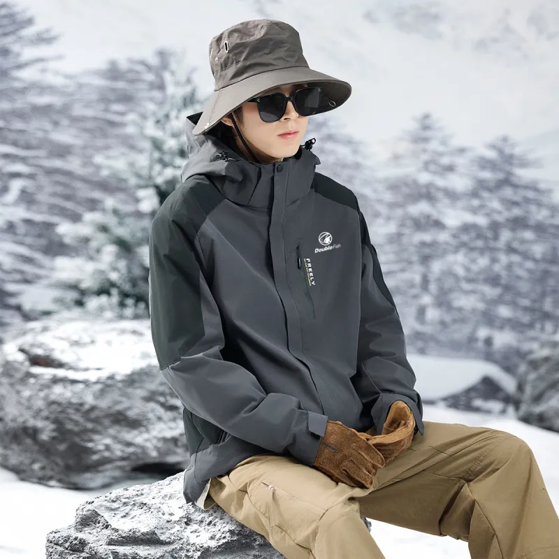 DOUBLEFISH Waterproof And Windproof Windbreaker Jacket Unisex-11