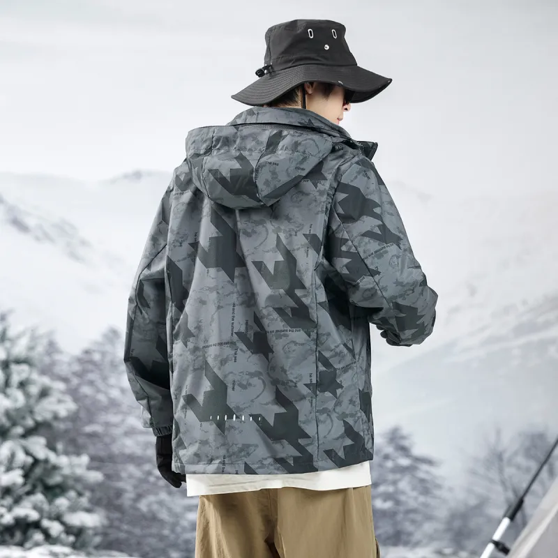 DOUBLEFISH Waterproof And Windproof Windbreaker Jacket Unisex-5