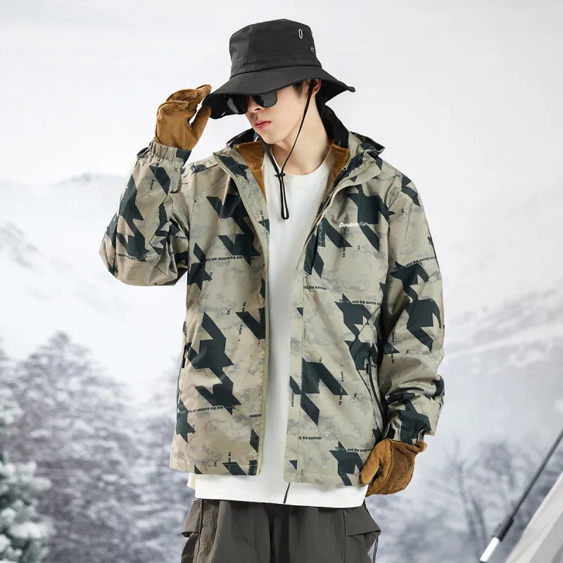 DOUBLEFISH Waterproof And Windproof Windbreaker Jacket Unisex-1
