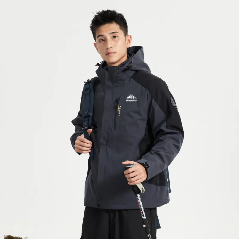 DOUBLEFISH Waterproof And Windproof Windbreaker Jacket Unisex-19