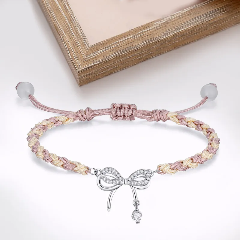 TUTAE Alloy Bracelets Women's Pink-2