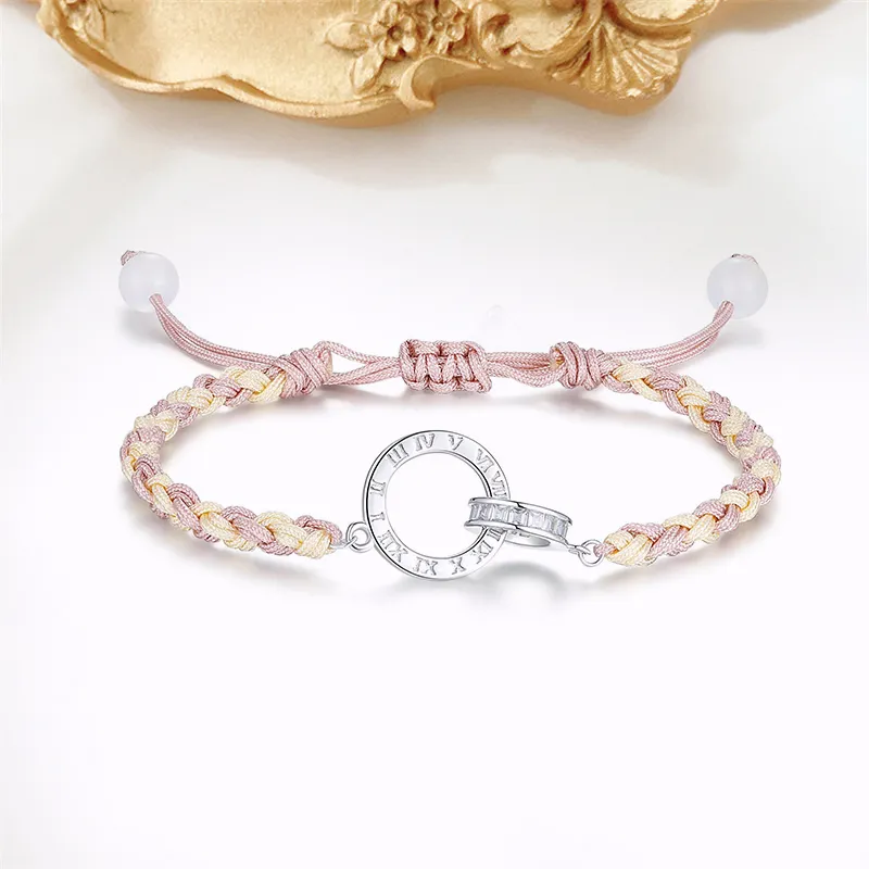 TUTAE Alloy Bracelets Women's Pink-1