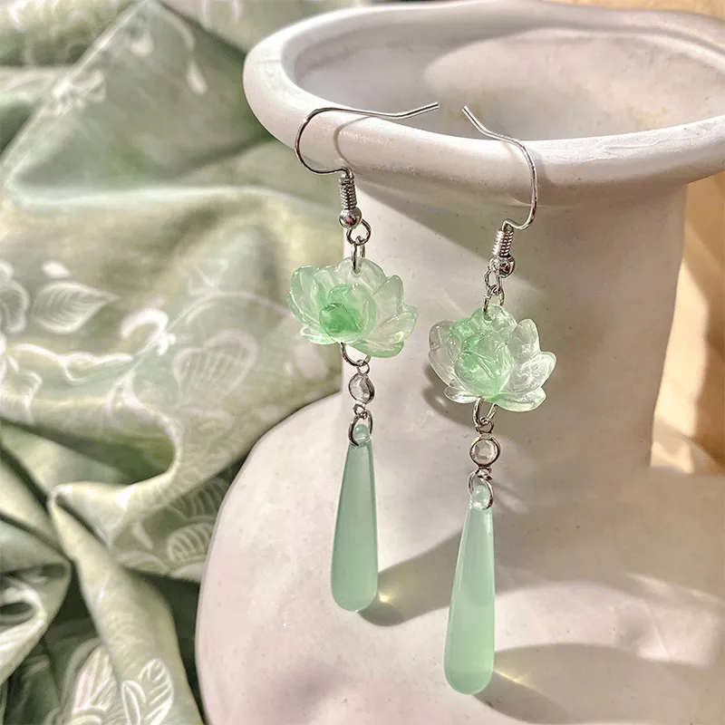 TUTAE Colored Glaze Earrings Women's-1