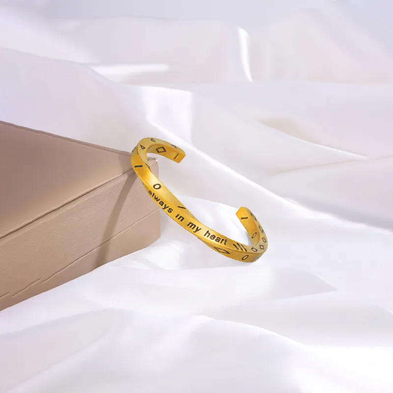 TUTAE Alloy Bangles Women's Gold-1