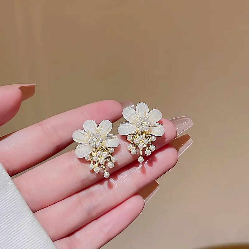 ZWU Alloy Earrings Women's Gold-2