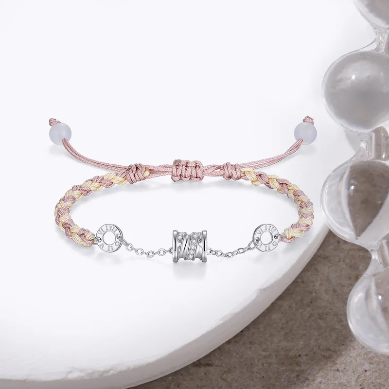 TUTAE Alloy Bracelets Women's Pink-3