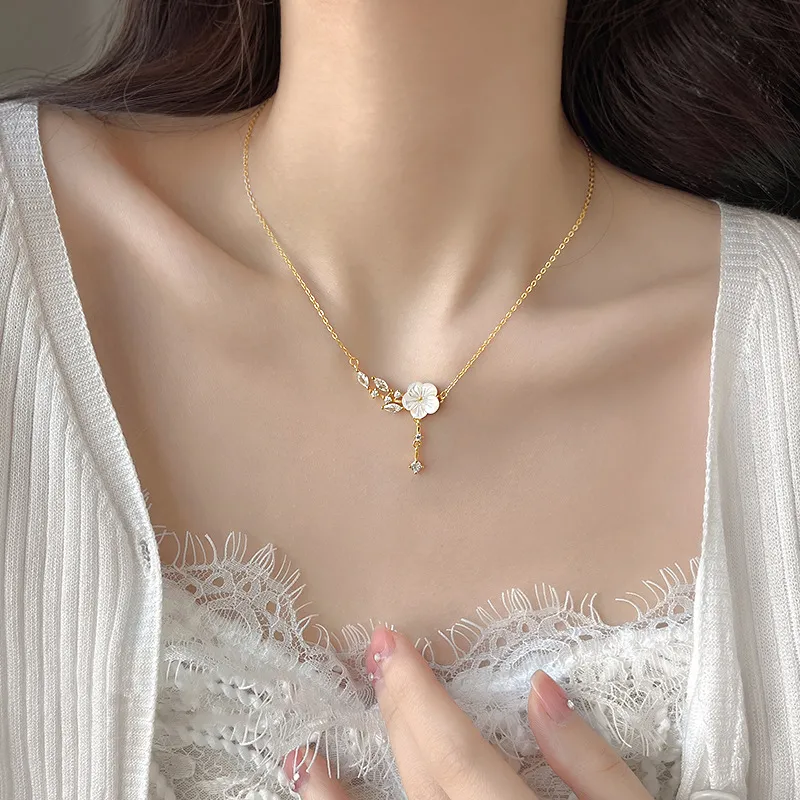 TUTAE Alloy Necklaces Women's Gold-4