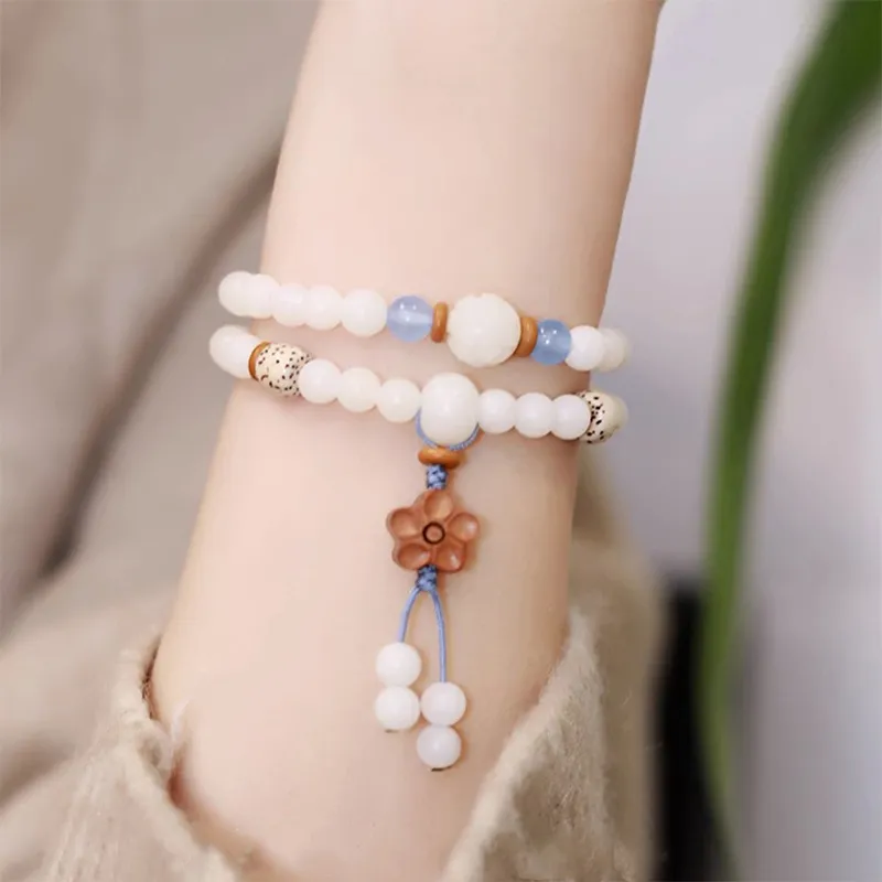 TUTAE Ivory Nut Bracelets Women's-5