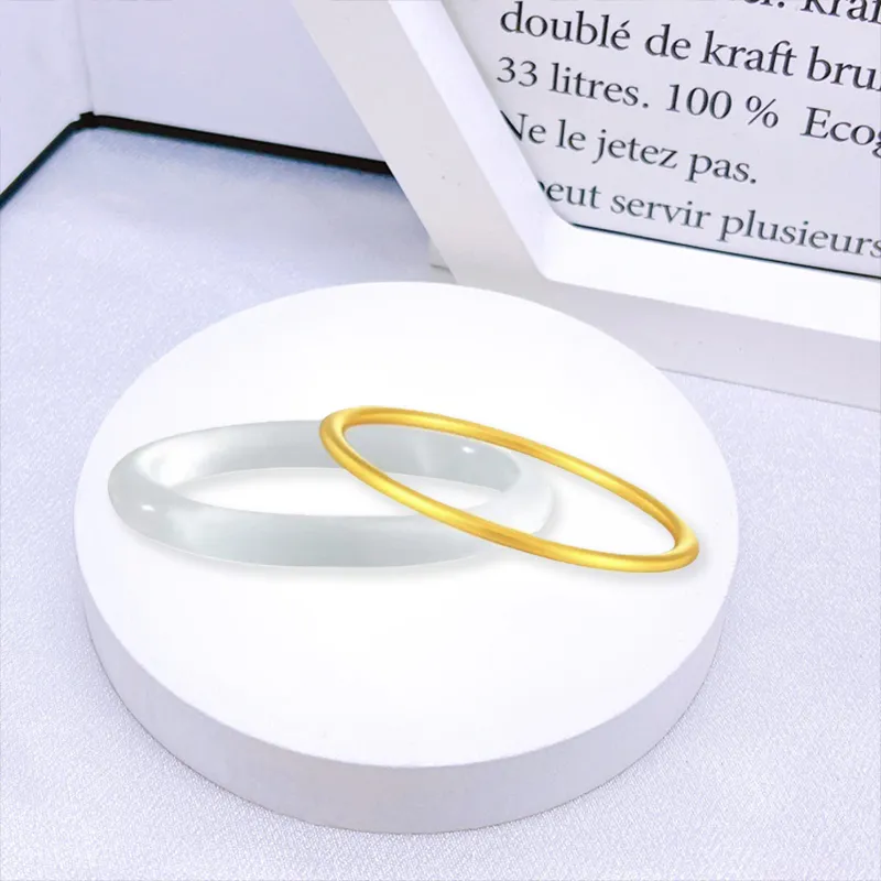 TUTAE Glass Cat Eye Bangles Women's-5
