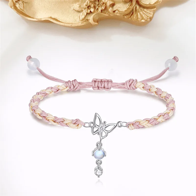 TUTAE Alloy Bracelets Women's Pink-2
