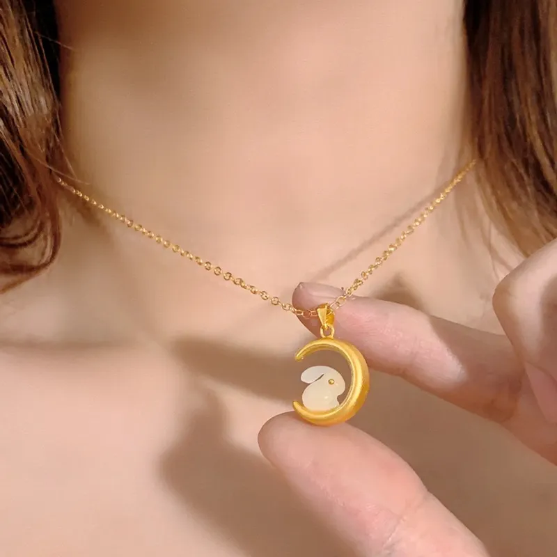 TUTAE Alloy Necklaces Women's Gold-4