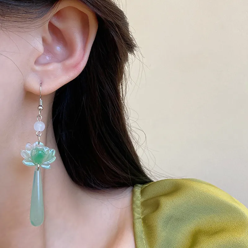 TUTAE Colored Glaze Earrings Women's-4