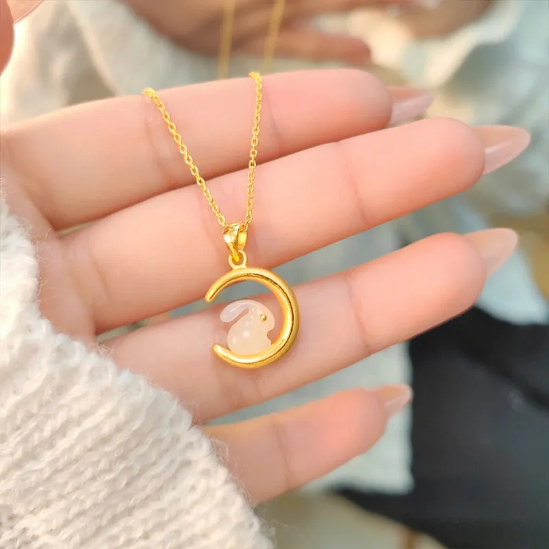 TUTAE Alloy Necklaces Women's Gold-3
