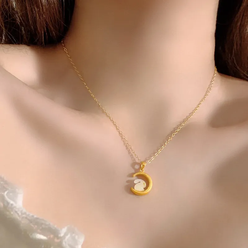 TUTAE Alloy Necklaces Women's Gold-5