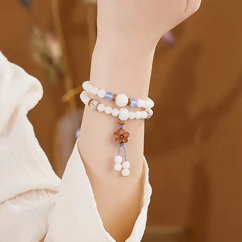 TUTAE Ivory Nut Bracelets Women's-4