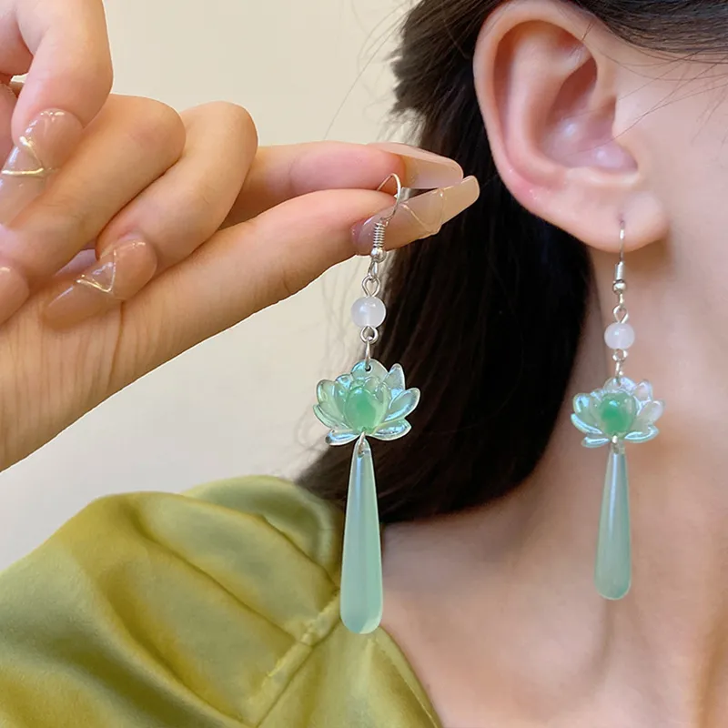 TUTAE Colored Glaze Earrings Women's-3