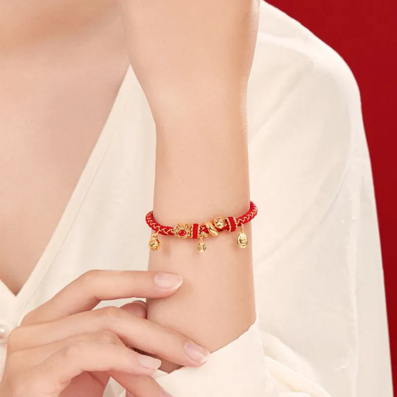 TUTAE Alloy Bracelets Unisex Red-3