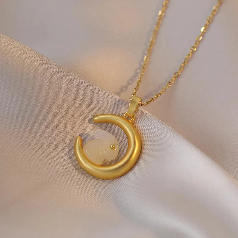 TUTAE Alloy Necklaces Women's Gold-2