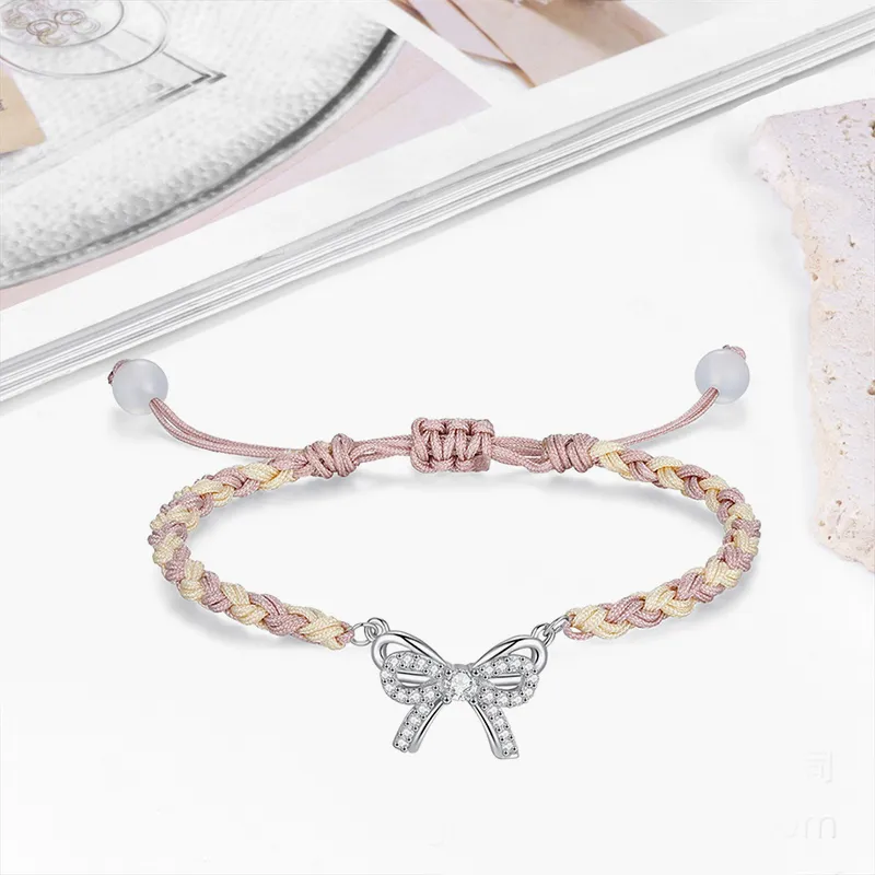TUTAE Alloy Bracelets Women's Pink-5