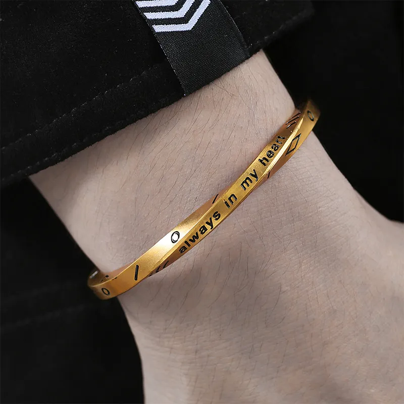 TUTAE Alloy Bangles Women's Gold-5