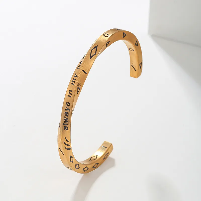 TUTAE Alloy Bangles Women's Gold-3