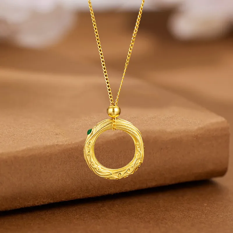TUTAE 925 Sterling Silver Necklaces Unisex Gold-2