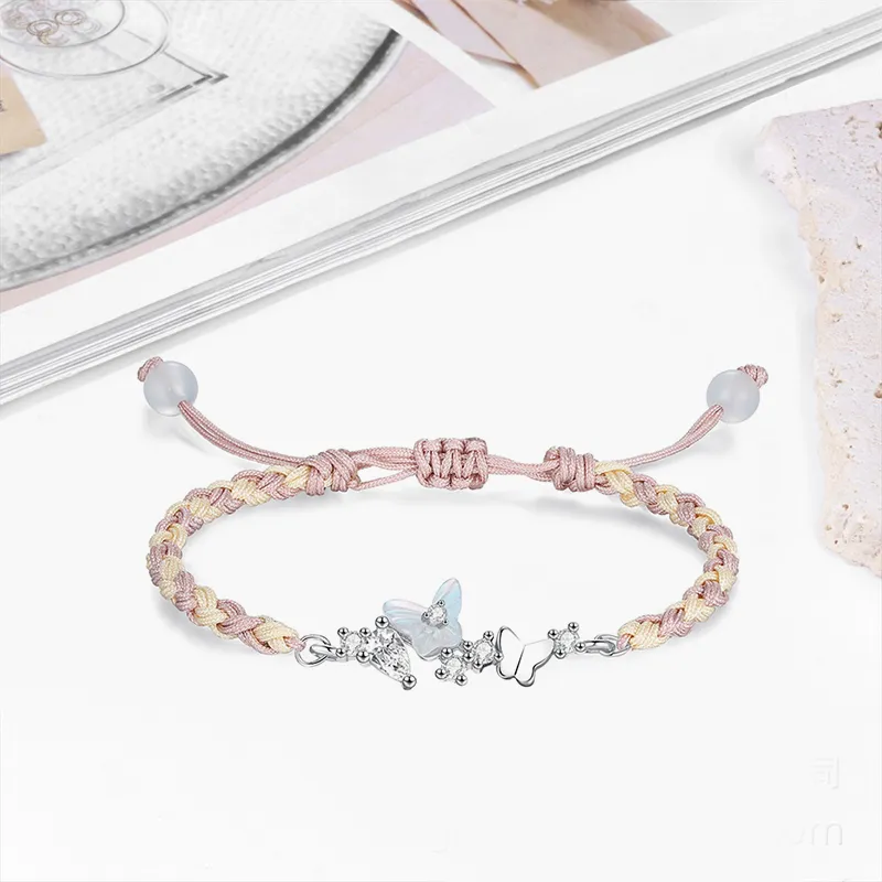 TUTAE Alloy Bracelets Women's Pink-1