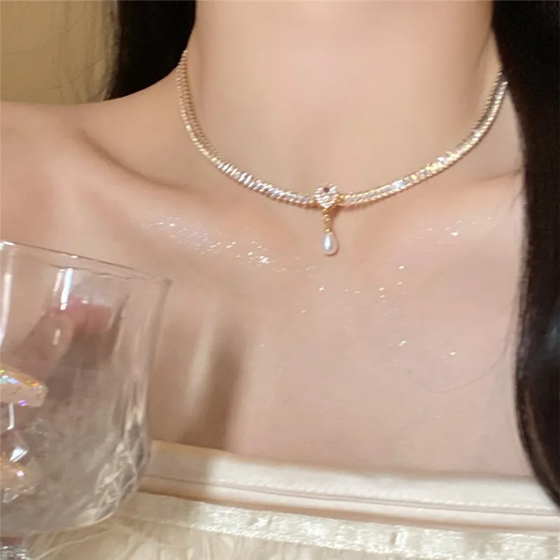 TUTAE Alloy Necklaces Women's Gold-5