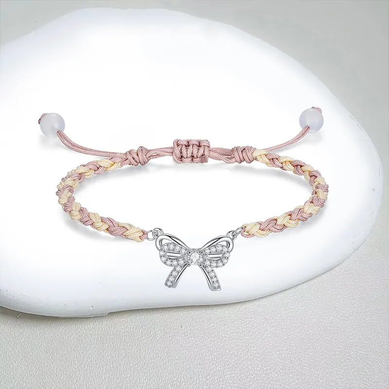 TUTAE Alloy Bracelets Women's Pink-2