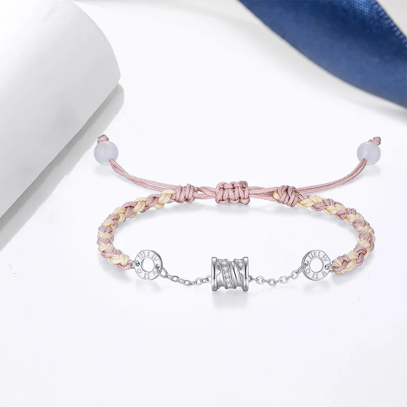 TUTAE Alloy Bracelets Women's Pink-1