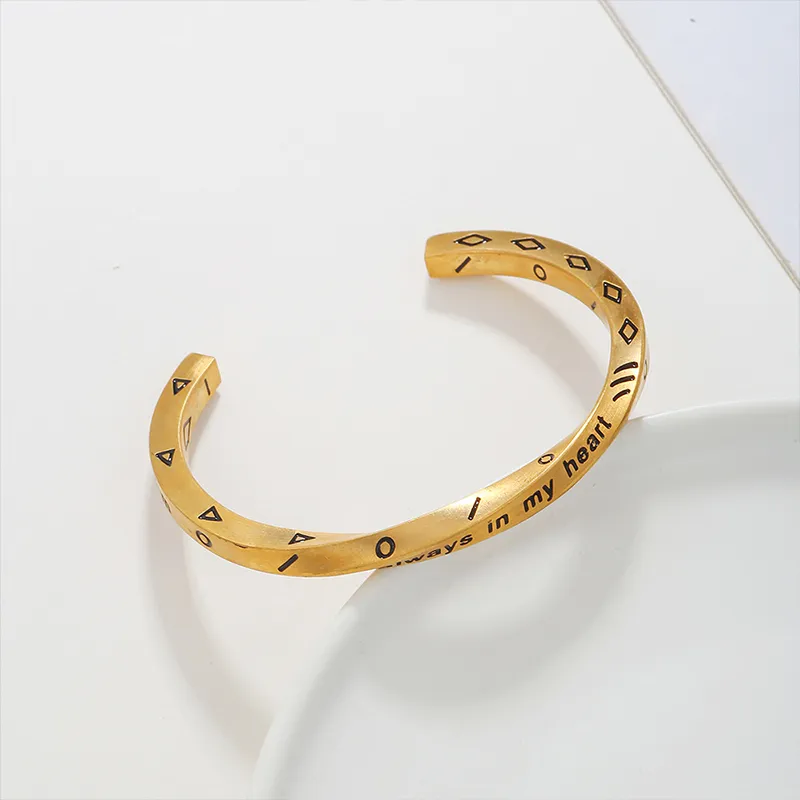 TUTAE Alloy Bangles Women's Gold-4