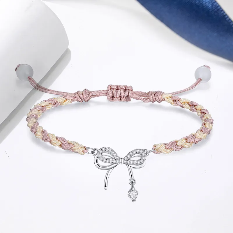 TUTAE Alloy Bracelets Women's Pink-1