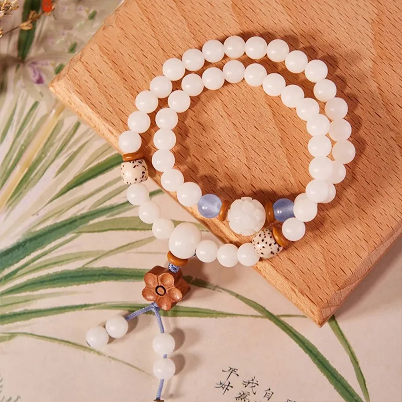 TUTAE Ivory Nut Bracelets Women's-3